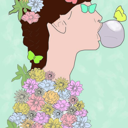 girl flower